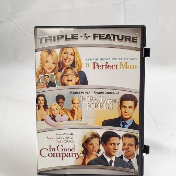 Triple Feature DVD (The Perfect Man, Head Over Heels, In Good Company) Hilary Du - Picture 1 of 3